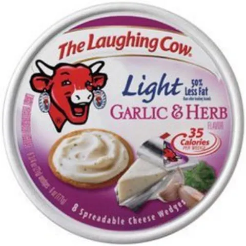 The Laughing Cow Spreadable Cheese Wedges 6oz Round (Pack of 4) (Choose Flavor Below) (Creamy Swis, 1개