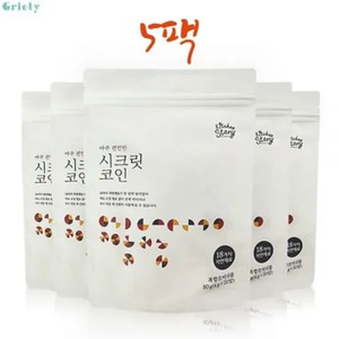 키친스토리 시크릿코인 코인육수 편안한 5팩 육수 한알 자연 백년 고체 명장 11203701, 편안한 20알 5팩 총100알