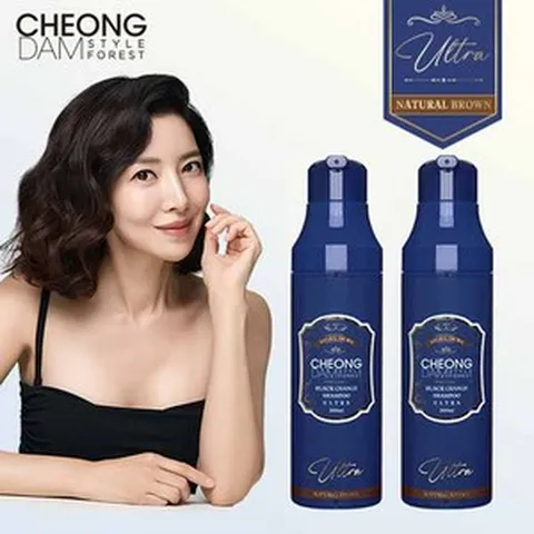 (+사은품증정) CHEONGDAM 청담스타일 시즌3 울트라 염색샴푸 200ml 새치커버 새치염색