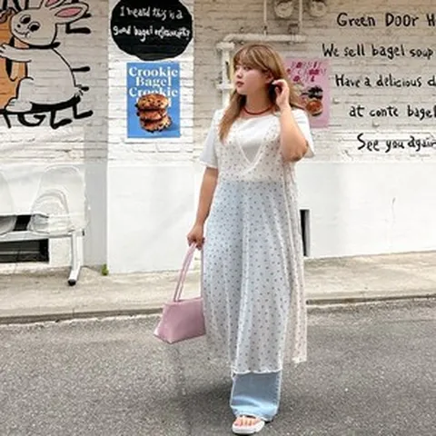 [하프클럽/이블렛 by 제이스타일]이블렛 안브아 패턴 서스펜더 롱 원피스