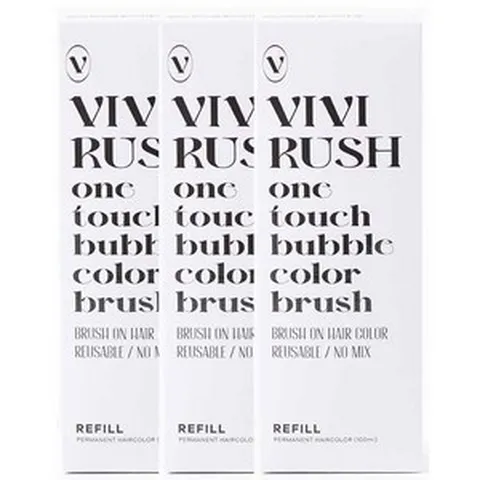 비비러쉬 버블 브러쉬 빗는 염모제 리필(브러쉬제외) 3개 묶음판매, N9 짙은밤색