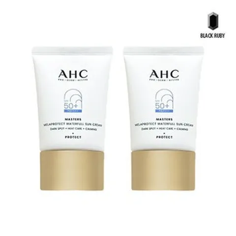 AHC 마스터즈 멜라 프로텍트 워터풀 선 40ml x2 박세리 선미백주름개선, 2개