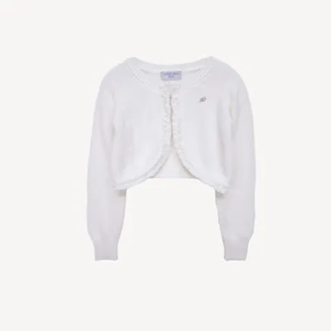 ANNA SUI 안나수이 프릴 니트 크롭 가디건 KIDS_120