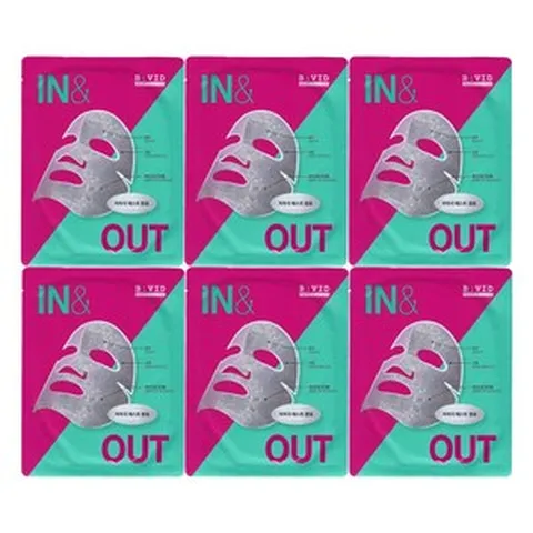 (특가)바이비드 인 앤 아웃 마스크 25g 1매 6개