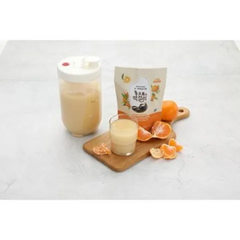 [ 수출 K-Makgeolli Mix ] 시판 막걸리와는 비교불가! 집에서 손쉽게 만드는 옛 전통 고유의 프리미엄 제주감귤 막걸리세트와 락앤락 숨쉬는 발효용기 저을필요가 없어요!, 2개, 300g