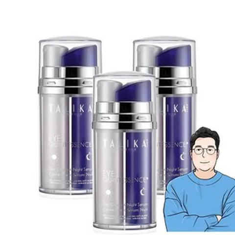Talika 딸리까 퀸데센스 듀오 아이 데이 크림 나이트 세럼, 3세트, 10ml
