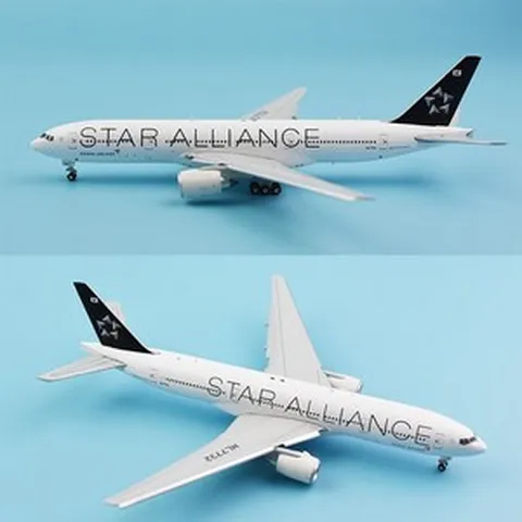 니하오구매대행 JC Wings 1:400 아시아나 스타얼라이언스 B777-200ER 비행기 모형 장식