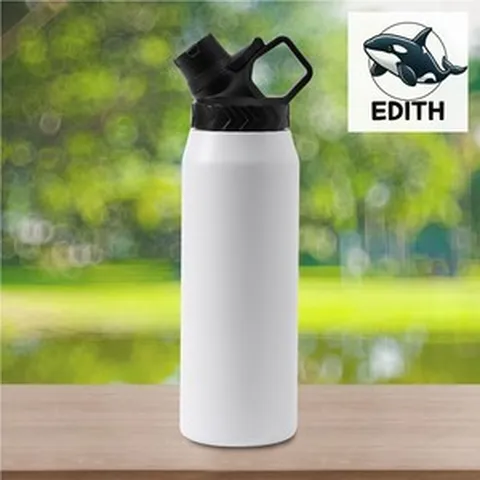 위드미 이중스텐 보온병 화이트 대형보온병 보온병세트 등산물통 보온물통 등산용보온병 보냉물병 캠핑물통 보온보냉병 물통, 1개