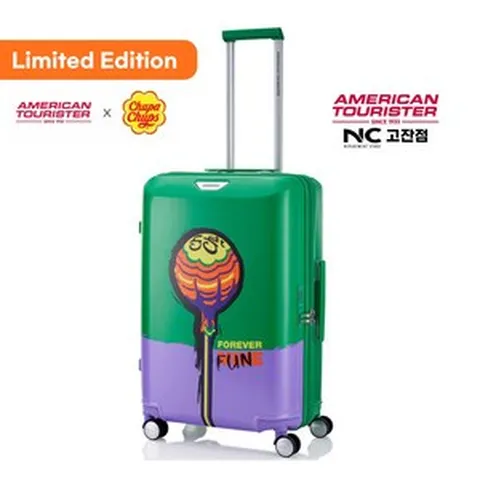 아메리칸투어리스터_##한정판매##츄파츕스 콜라보*CHUPA CHUPS 24인치 화물용 확장형 캐리어*그린 QZ280002 *네임텍+사코슈백 증정*(NC고잔점)