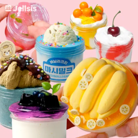 [젤시스슬라임] 인기구성 프리미엄 수제슬라임 랜덤박스, A. 4종 구성 박스(4.5만원 상당)