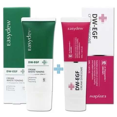 (한정)이지듀 DW-EGF 크림 화이트 토닝 50ml+다이브좀 50ml