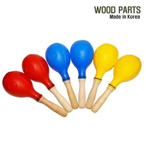 노래방 마라카스 1조 (국산제조) 찰찰이 이벤트 응원 행사용 마라카스악기, 빨강색, 1조(2 Pcs), 2개