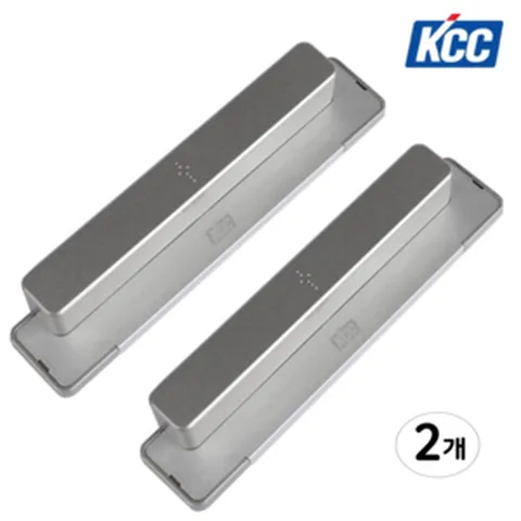 KCC창호 고정형 샤시손잡이 샷시 베란다 창문손잡이, 실버그레이, 2개