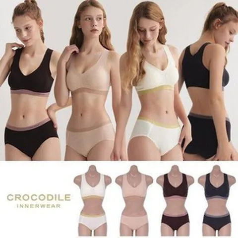 -40% 크로커다일 24년최신상 젤리라이너 감탄브라팬티 1세트 마감임박!!!, M, 에시블랙