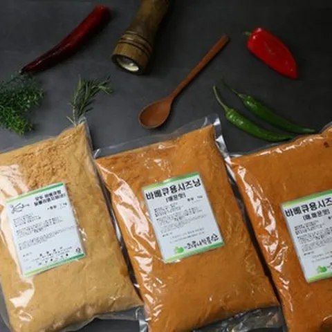 뫼루니식품 치킨염지제 바베큐용시즈닝 순 매 매매 1KG 모두바베큐향 텀블러염지제 닭염지제, 바베큐용시즈닝(순), 3개