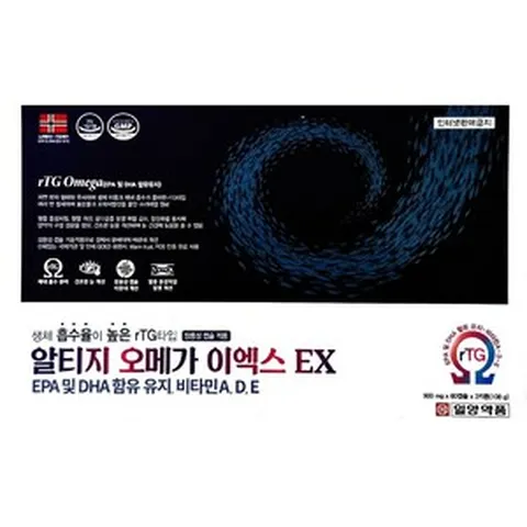 일양약품 알티지 rTG 오메가3 이엑스 120캡슐
