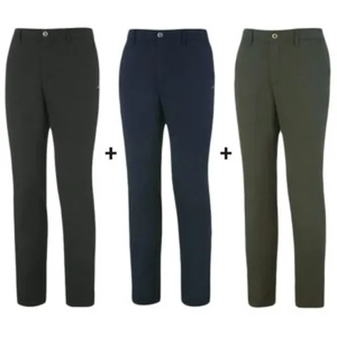 남자 빅사이즈 구김방지 항균소취 골프바지 3종세트 육십대 34인치