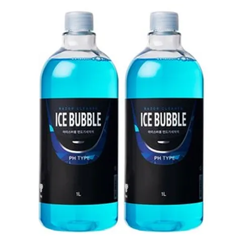 아이스버블 면도기세척액 1L 브라운/필립스/파나소닉 전기면도기 호환 리필액, PH타입(필립스호환) 1L x 2개