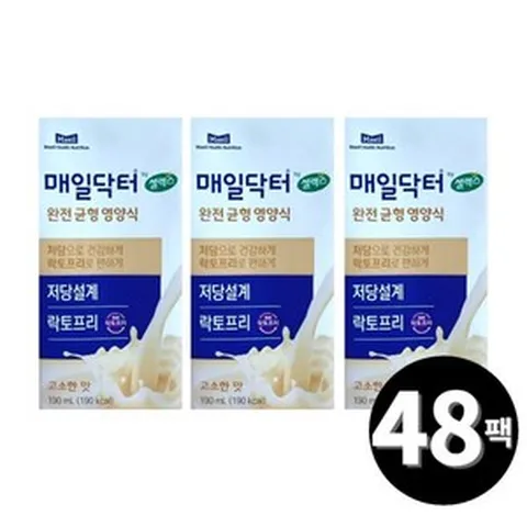 매일닥터 셀렉스 락토프리 190ml 총 48팩 435399, 매일닥터 셀렉스 락토프리 190ml 총 48팩 4353, 48개, 0.19l