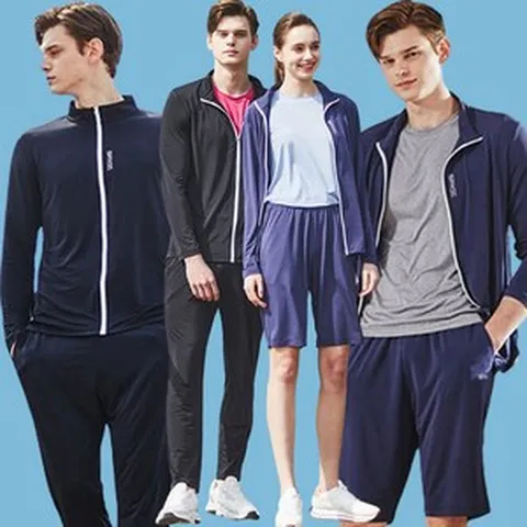 피플앤굿스 [6종세트] SPX 공용 썸머 크레오라 멀티 이지웨어 상하세트 (자켓2+티셔츠2+바지2)