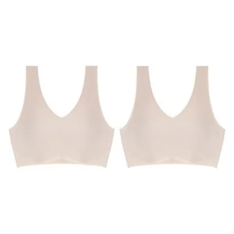 슬림9 노와이어 심리스 편해브라 뉴베이직 베이지 M 2개