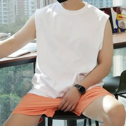 WTD 우기브로 남자 빅사이즈 3컬러 쿨 분또 민소매티