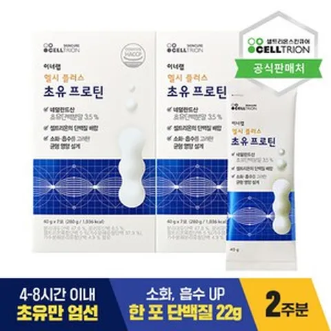 [셀트리온 이너랩] 헬시플러스 초유프로틴 (14포/2주분), 14포_[B0009645], 5개, 560g