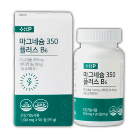 마그네슘350 비타민 B6 성분 마그비 스피드 눈민떨림 이명 신경과 근육 기능 유지에 필요한 영양소, 1개, 90정