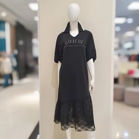 [조이너스 ] 여성원피스 여름 원피스 @24년 신상품 카라넥 레이스 루즈핏 롱원피스 JAEU5WKO0020