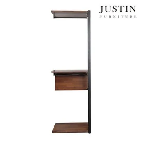 [저스틴퍼니처]로드 멀바우 드레스룸(600 2단 옷장), 멀바우_단품구매불가