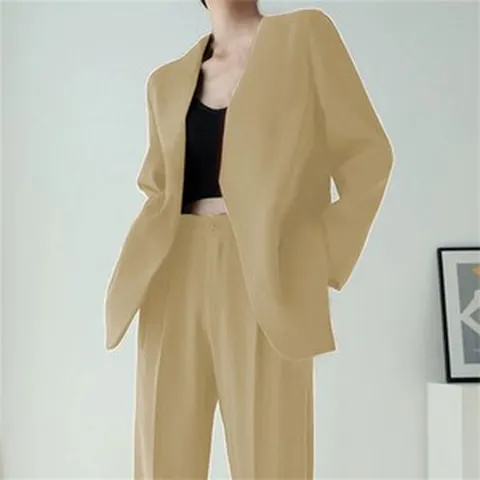 [CoCo 아지메119] 여성 오버사이즈 캐주얼 정장 세트