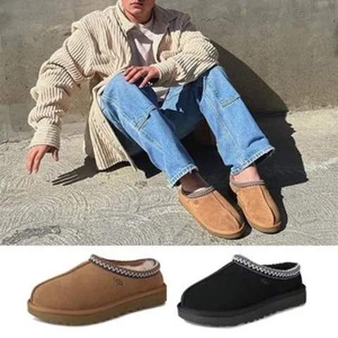 {100%정품 }UGG 방한화 [2024 FW] 어그 (M) 남성 양털 모카신 겨울 슬리퍼 타스만 6종택1