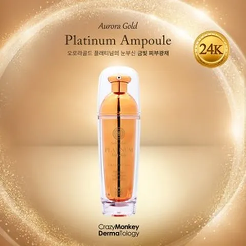 크레이지몽키 오로라 골드 플래티넘 앰플 Aurora Gold PLATINUM Ampoule 안티에이징 주름개선 앰플 [롯데면세점 입점 브랜드], 1개, 50g
