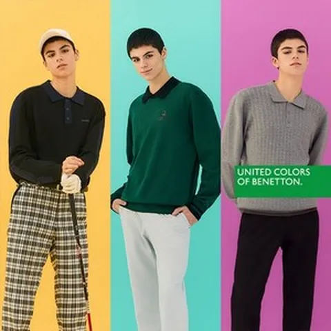 [KT알파쇼핑](매장 동일 tag확인) 24SS 베네통 골프 남성 봄 니트 3종