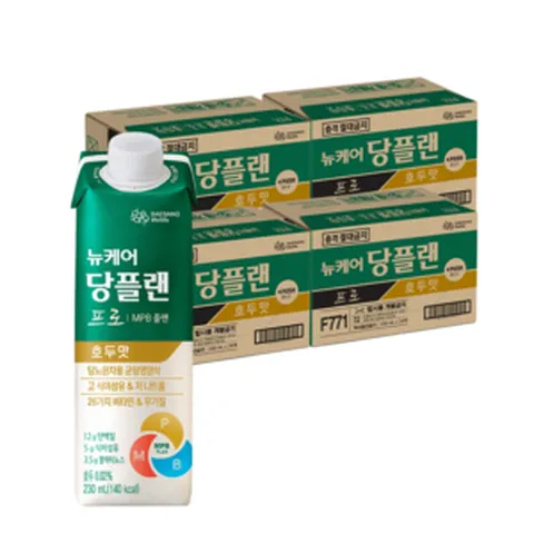 대상웰라이프 뉴케어 당플랜 프로 MPB설계 호두맛 230ml×96팩 당뇨환자용, 230ml, 96개