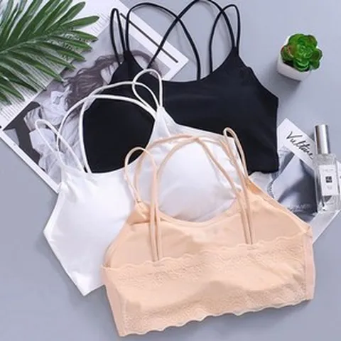 PKFARM 1+1 여성 엑스자 끈 기본 브라탑