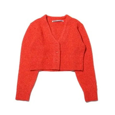 안나수이 ANNA SUI NYC 나이트 아웃 가디건 RED 반짝이 펄 크롭가디건