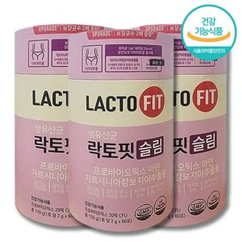 락토핏 슬림 유산균, 120g, 3개