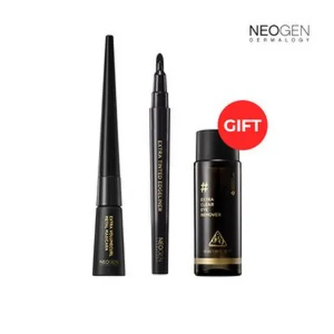[네오젠] 엑스트라 볼륨컬 메탈 마스카라 + 틴티드 엣지라이너 + (증정) 아이리무버 5, 상세 설명 참조, 상세 설명 참조