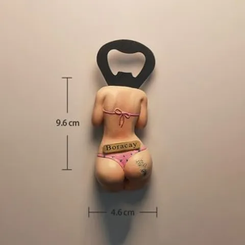 수제 그린 바다 문자 보라카이 필리핀 3D 냉장고 관광 기념품 마그네틱 스티커, 09 003