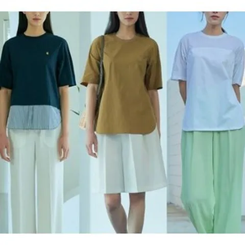 데일리라운지 썸머 티블라우스 1종