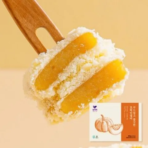 [창억떡x삼초마을] 호박인절미 (선물박스형) 100% 국내산 찹쌀