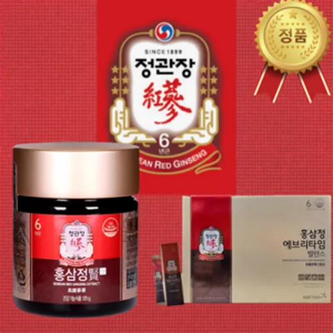정관장 홍삼진액 100% 정품 홍삼정 에브리타임 밸런스 10ml x 20포 + 홍삼정현 120g 정관장 홍삼액 선물 세트, 1세트, 120L