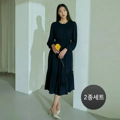홈쇼핑HIT 네츄럴 플레어 원피스 2종 세트