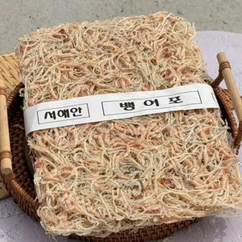서해안 햇 보리새우 섞인 뱅어포 10장 (소량생산 실치 뱅어 건새우 꽃새우 뱅어포조림 밑반찬 술안주)