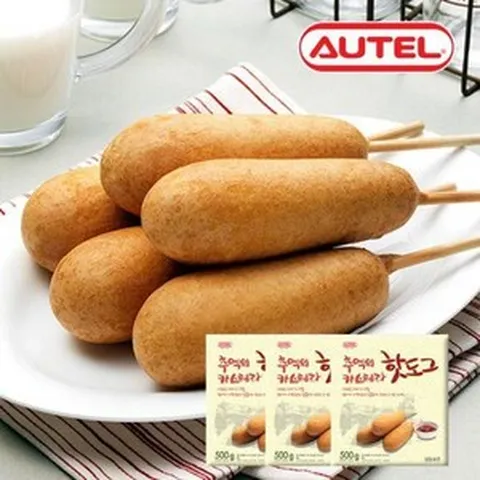 오뗄 추억의 카스테라 핫도그 500gx3봉50gx30개/냉동식품/간식 196685, 추억의 카스테라 핫도그 500gx3봉, 500g