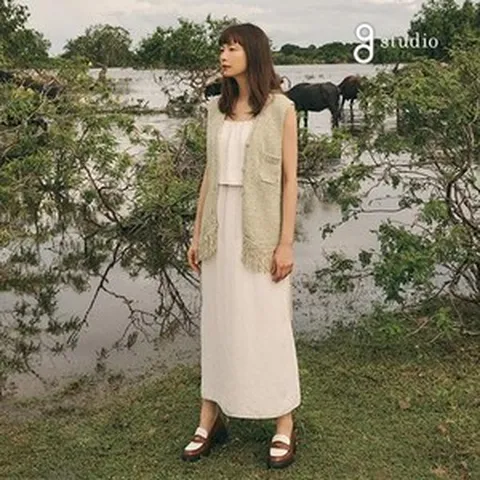 지스튜디오 25SS 아세테이트 원피스