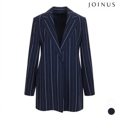 조이너스 스트라이프린넨일자핏자켓 JAAU5-TJK230