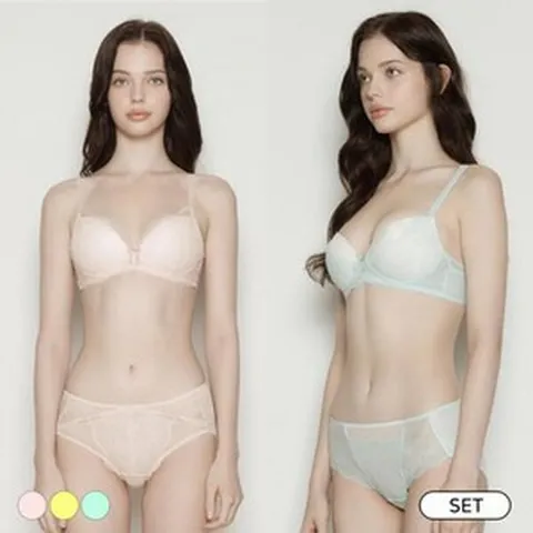 [에블린 엔터] 에블린 [세트] 메리메 피오니가든 노와이어 브라팬티 택1 EBWQEA4H3Q EBBREA4H3QSET 17