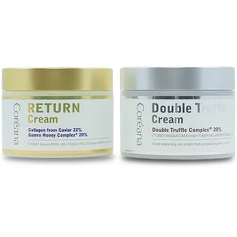 코리아나 탄력 미백 보습 트러플 토탈케어 트리플 리턴크림 100ml + 고영양 더블 트러플 크림 100ml, 1개